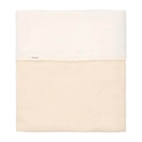 Koeka Malaga Ledikantdeken - 100 x 150 - Cotton Fleece - Warm White