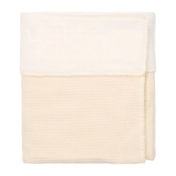 Koeka Malaga Wiegdeken - Maat 100 x 75 - Cotton Fleece - Warm White