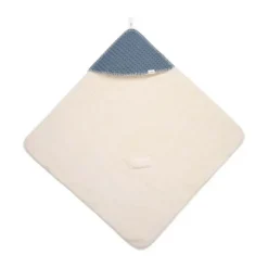 Koeka Oslo Omslagdoek - Maat 100 x 100 - Wafel/Teddy - Bluestone