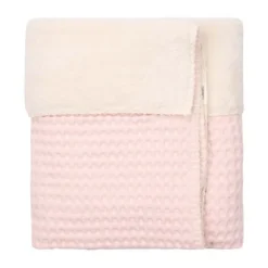 Koeka Oslo Wiegdeken - 100 x 75 - Wafel/Teddy - Candy