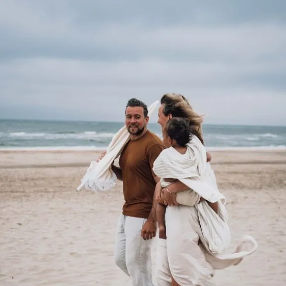 Koeka Playa Badponcho - Maat 74/80 - Sand