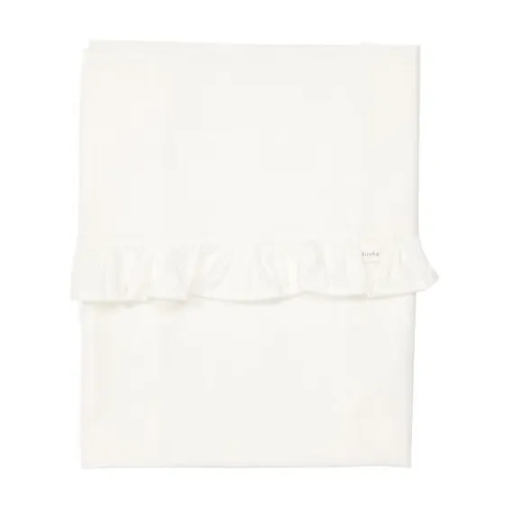 Koeka Ruffle Wieglaken Warm White 80 x 100 cm