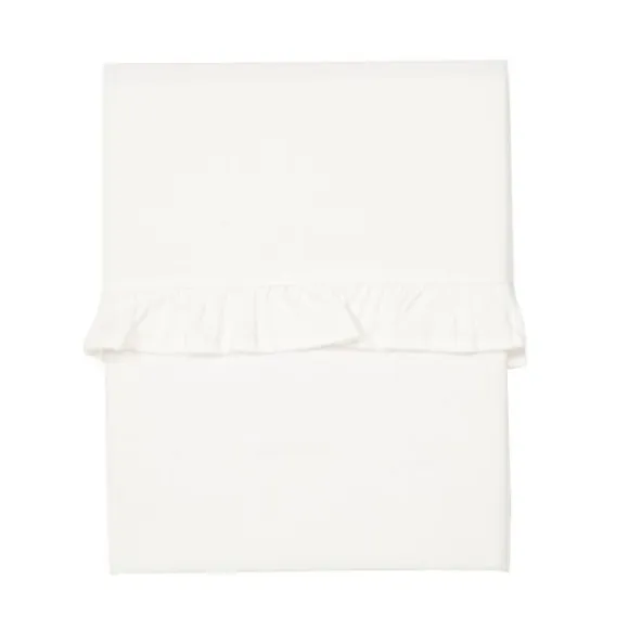 Koeka Ruffle Wieglaken Warm White 80 x 100 cm