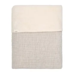 Koeka Wiegdeken Teddy - Rivoli - Stone - 75x100 cm