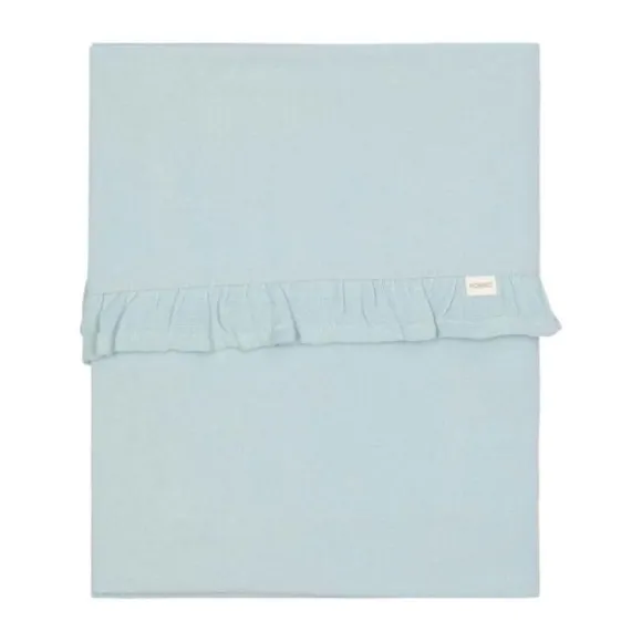 Koeka Wieg Laken & Hoeslaken Ruffle Combi Pack - Sky Onesize
