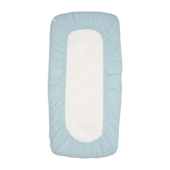 Koeka Wieg Laken & Hoeslaken Ruffle Combi Pack - Sky Onesize