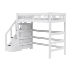 LIFETIME Breeze Hoogslaper Met Trapkast - Wit