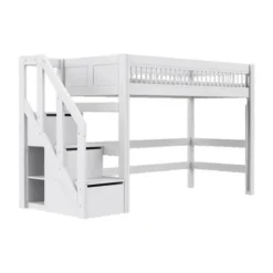 LIFETIME Breeze Hoogslaper Met Trapkast - Wit
