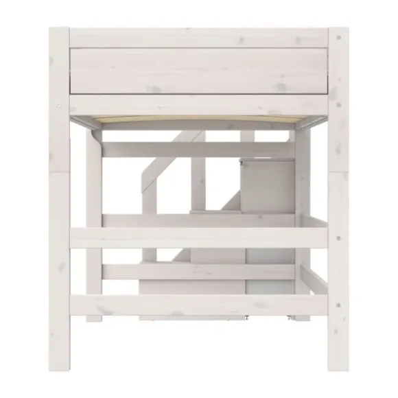 Life Time Hoogslaper Deluxe - White Wash - 152 cm - Met Trapkast