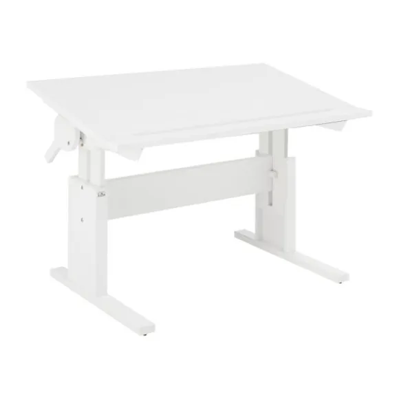 LIFETIME Kidsrooms Bureau Klein Dubbel Verstelbaar Whitewash