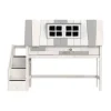 LIFETIME Kidsrooms Halfhoogslaper - My Hangout - Luxe Lattenbodem - Wit Gelakt