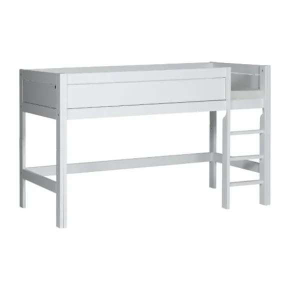 LIFETIME Kidsrooms Halfhoogslaper Rechte Trap Whitewash