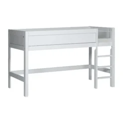 LIFETIME Kidsrooms Halfhoogslaper Luxe Rechte Trap Whitewash