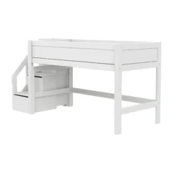 LIFETIME Kidsrooms Halfhoogslaper met Trapkast – 90x200 cm – Premium Rolbodem