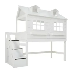 LIFETIME Kidsrooms Halfhoogslaper Lakehouse Wit Gelakt
