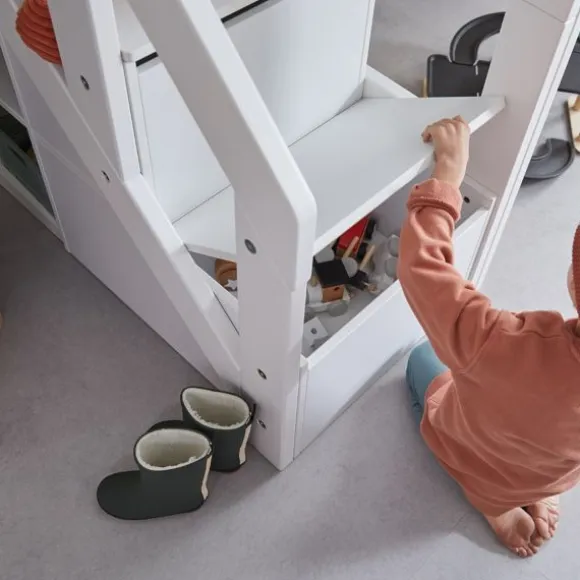LIFETIME Kidsrooms Halfhoogslaper Lakehouse Wit Gelakt