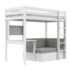Lifetime Kidsrooms Hoogslaper - Elements Study & Relax - Wit