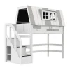 LIFETIME Kidsrooms Hoogslaper - My Hangout - 152 cm - Luxe Lattenbodem