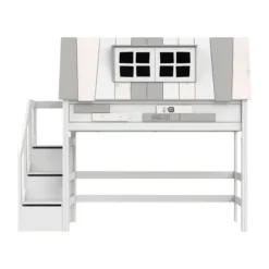 LIFETIME Kidsrooms Hoogslaper - My Hangout - 152 cm - Luxe Lattenbodem