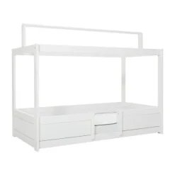LIFETIME Kidsrooms 4 in 1 Bedcombinatie Met Dak Wit Gelakt