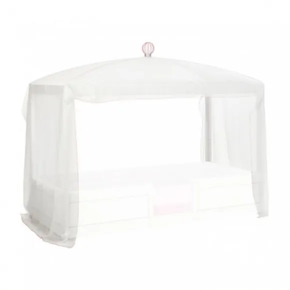 LIFETIME Kidsrooms 4 in 1 Hemelbedcombinatie Luxe Wit Gelakt
