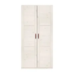 LIFETIME Kidsrooms Kledingkast 2-Deurs - Tussenwand - White Wash
