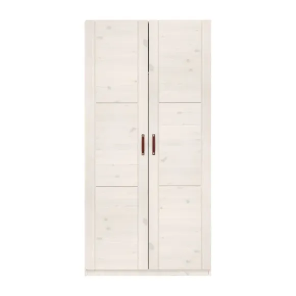 LIFETIME Kidsrooms Kledingkast 2-Deurs - Tussenwand - White Wash