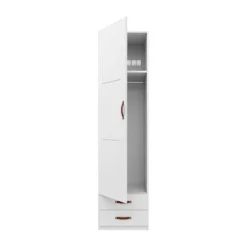 LIFETIME Kidsrooms Kledingkast 1-Deurs - 2-Lades - White-Wash