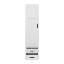 LIFETIME Kidsrooms Kledingkast 1-Deurs - 2-Lades - White-Wash
