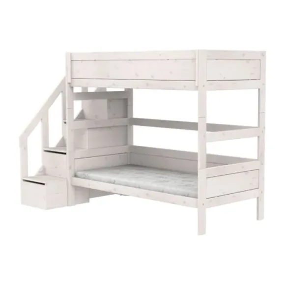 LIFETIME Kidsrooms Stapelbed met Trapkast – 90×200 cm – Premium Rolbodem