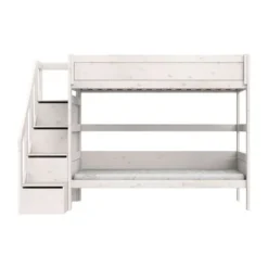 LIFETIME Kidsrooms Stapelbed met Trapkast – 90×200 cm – Premium Rolbodem