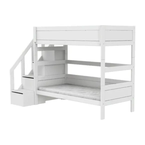 LIFETIME Kidsrooms Stapelbed met Trapkast – 90×200 cm – Premium Rolbodem