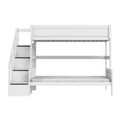 LIFETIME Kidsrooms Stapelbed Family Met Trapkast - Premium - 90/120 x 200 cm