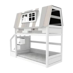 Life Time Laag Huisbed My Hangout - White Wash - Luxe Lattenbodem