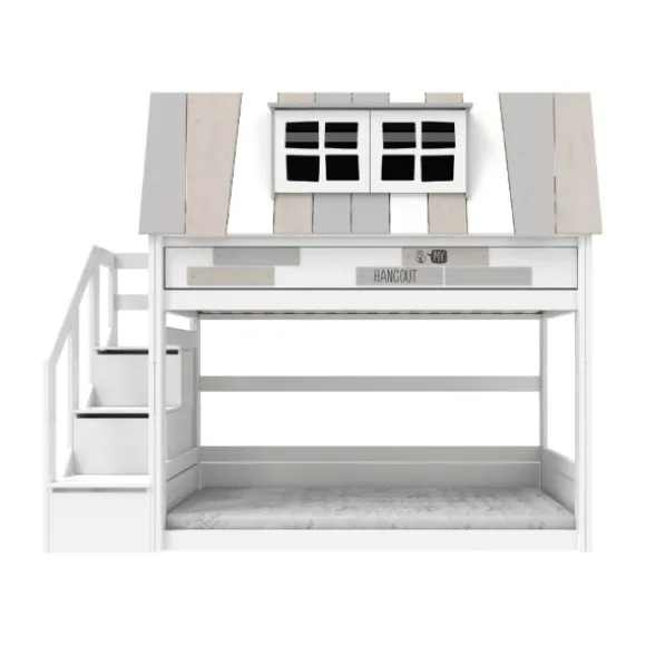 Life Time Laag Stapelbed My Hangout - White Wash - Rolbodem