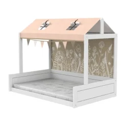 LIFETIME Montessoribed Met Dakconstructie - Wit