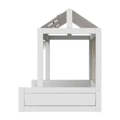 LIFETIME Montessoribed Met Dakconstructie - Wit