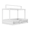 LIFETIME Montessori Hutbed - 120 x 200 cm - Wit