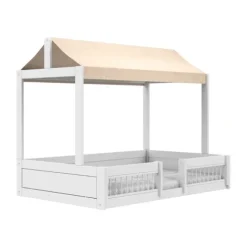 LIFETIME Montessori Hutbed - 120 x 200 cm - Wit