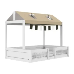 LIFETIME Montessori Hutbed - 120 x 200 cm - Wit