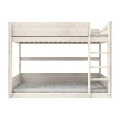 LifeTime Stapelbed – Laag – Luxe Lattenbodem – White-Wash