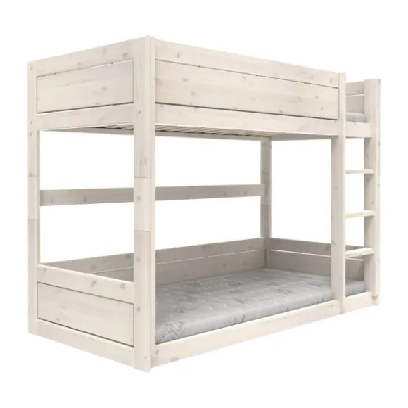 LifeTime Stapelbed – Laag – Rolbodem – White-Wash