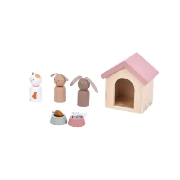 Little Dutch Aanvulset Poppenhuis - Huisdieren