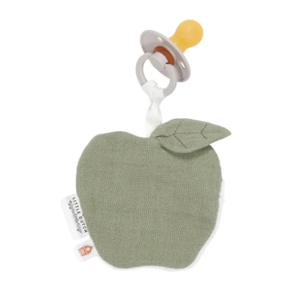 Little Dutch Appel Speendoekje - Hydrofiel - Olive