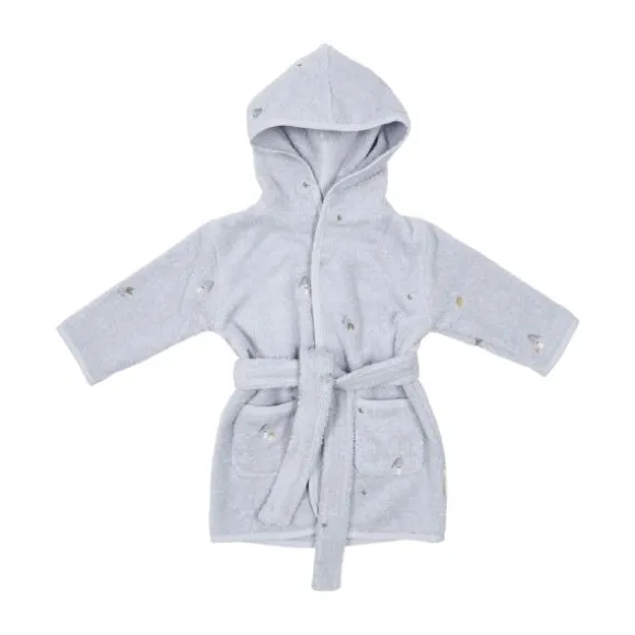 Little Dutch Badjas Geborduurd - Maat 86/92 - Blue