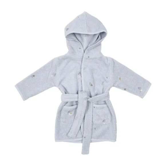 Little Dutch Badjas Geborduurd - Maat 98/104 - Blue