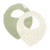 Little Dutch Bandana Slab Hydrofiel - Set van 2 - Blueberry Leaves & Sage