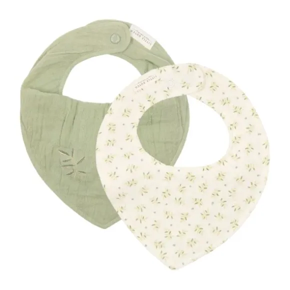 Little Dutch Bandana Slab Hydrofiel - Set van 2 - Blueberry Leaves & Sage