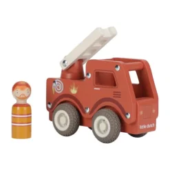 Little Dutch Brandweerwagen Inclusief Pegdoll – Hout