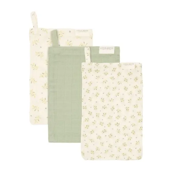 Little Dutch Forest Friends Washandjes - (Set van 3) - Hydrofiel